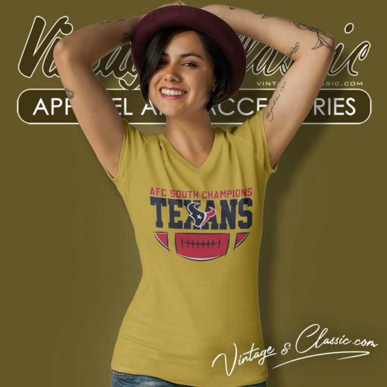 Houston Texans Football Afc South Champions V Neck TShirt Houston Texans Football Afc South Champions V Neck TShirt