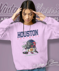 Houston Texans Football Helmet Vintage Sweatshirt