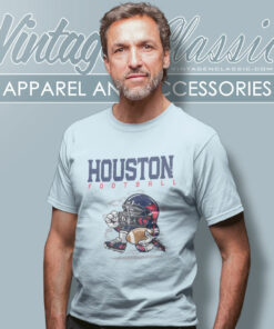 Houston Texans Football Helmet Vintage T Shirt