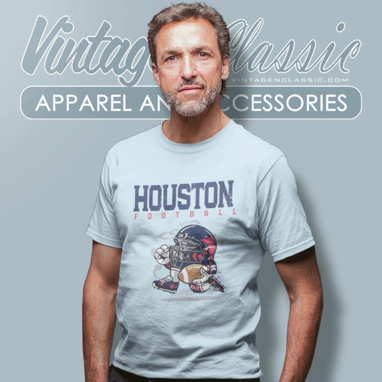 Houston Texans Football Helmet Vintage T Shirt Houston Texans Football Helmet Vintage T Shirt