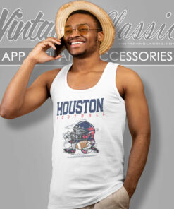 Houston Texans Football Helmet Vintage Tank Top Racerback