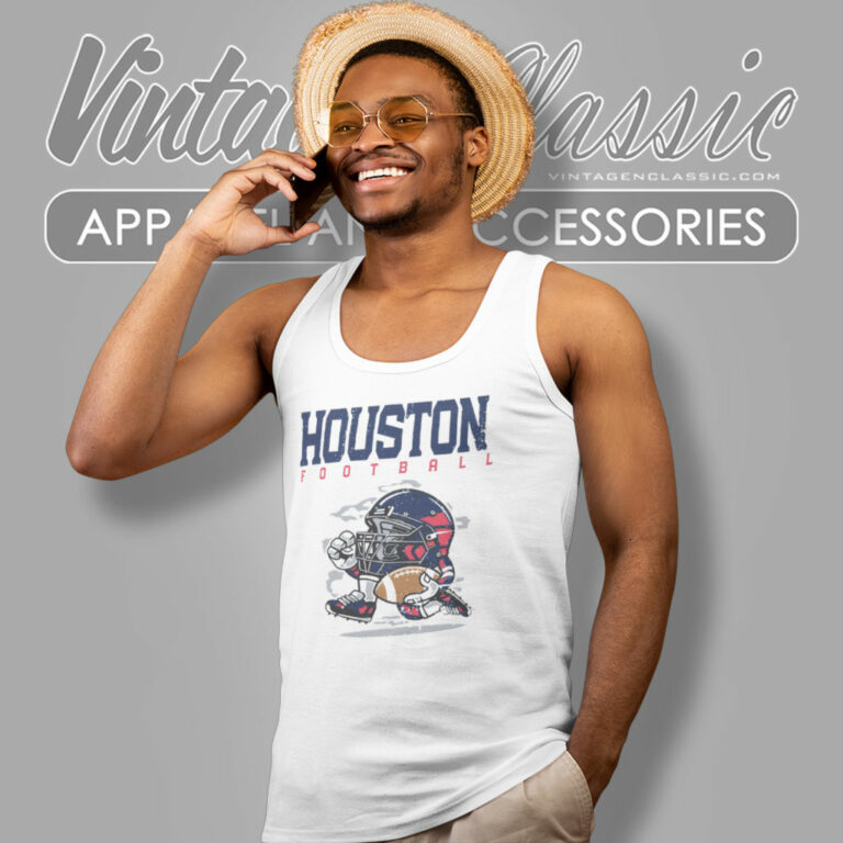 Houston Texans Football Helmet Vintage Tank Top Racerback Houston Texans Football Helmet Vintage Tank Top Racerback