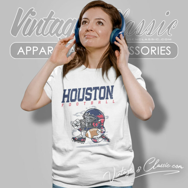 Houston Texans Football Helmet Vintage Women T Shirt Houston Texans Football Helmet Vintage Women T Shirt
