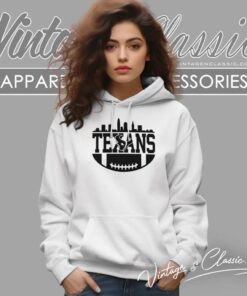 Houston Texans Football Skyline Hoodie
