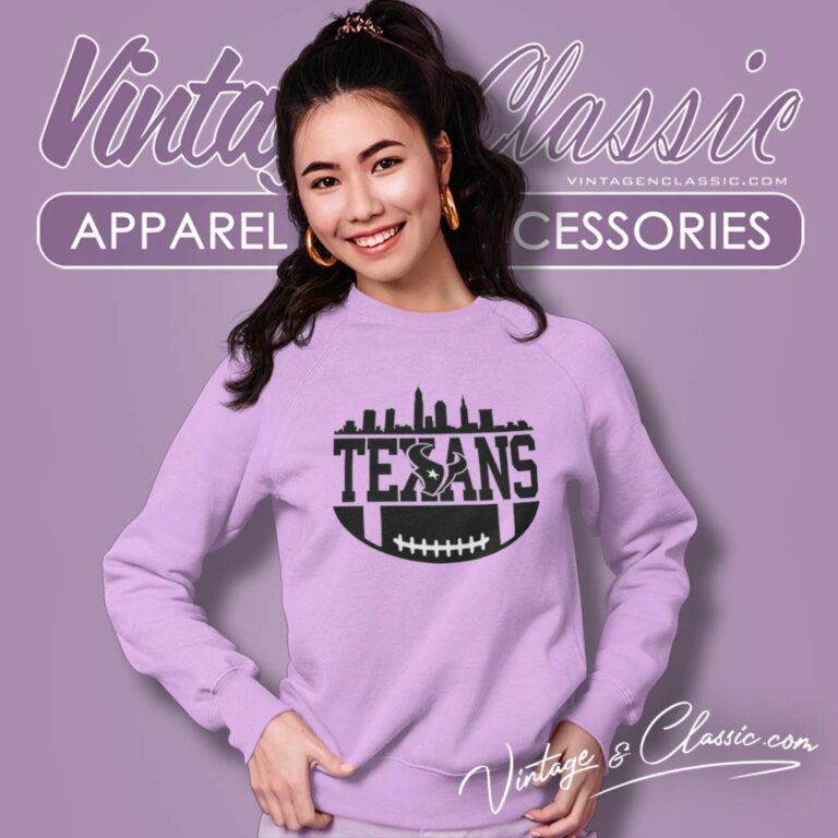 Houston Texans Football Skyline Sweatshirt Houston Texans Football Skyline Sweatshirt
