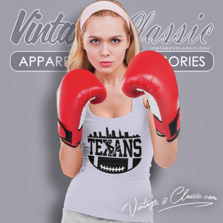 Houston Texans Football Skyline Tank Top Racerback Houston Texans Football Skyline Tank Top Racerback