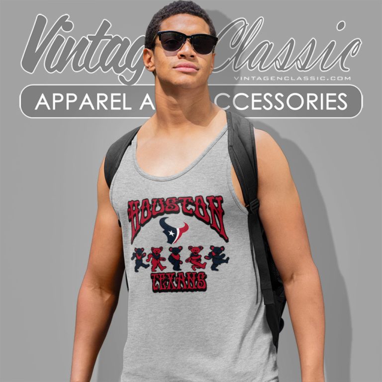 Houston Texans Grateful Dead Dancing Bears Tank Top Racerback Houston Texans Grateful Dead Dancing Bears Tank Top Racerback