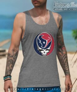 Houston Texans Grateful Dead Steal Your Face Tank Top Racerback