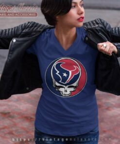 Houston Texans Grateful Dead Steal Your Face V Neck TShirt