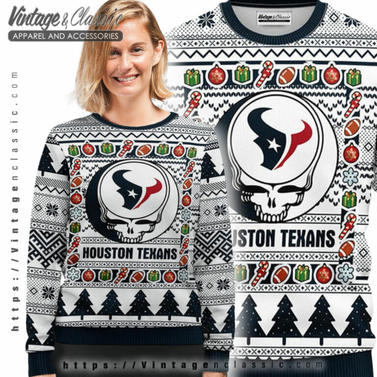 Houston Texans Grateful Dead Ugly Sweater Ugly Sweater shirt Houston Texans Grateful Dead Ugly Sweater Ugly Sweater shirt