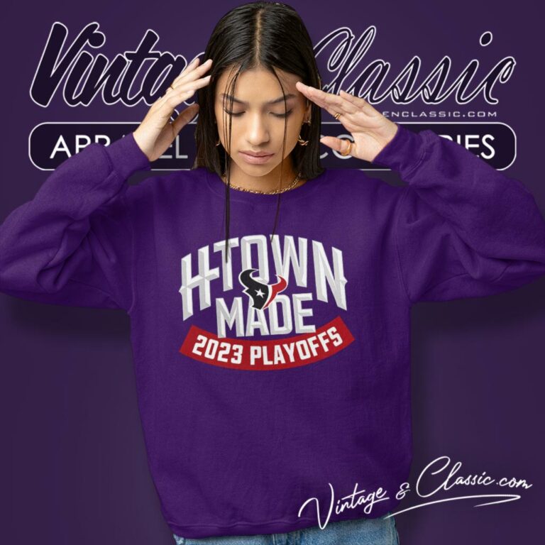 Houston Texans H Town Made 2023 Playoff Sweatshirt Houston Texans H Town Made 2023 Playoff Sweatshirt