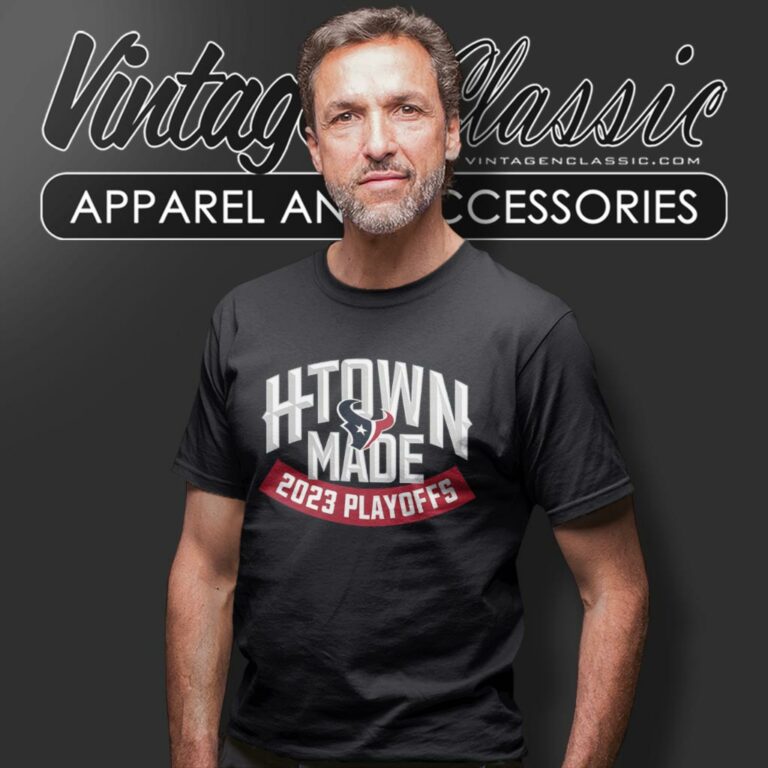 Houston Texans H Town Made 2023 Playoff T Shirt Houston Texans H Town Made 2023 Playoff T Shirt