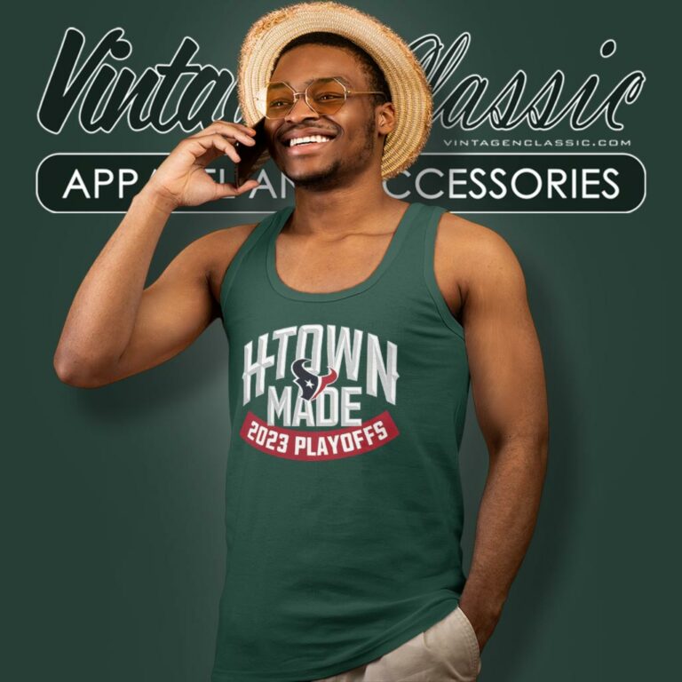 Houston Texans H Town Made 2023 Playoff Tank Top Racerback Houston Texans H Town Made 2023 Playoff Tank Top Racerback