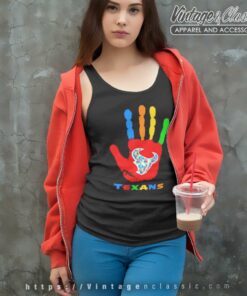 Houston Texans Hand Autism 2023 Nfl Tank Top Racerback