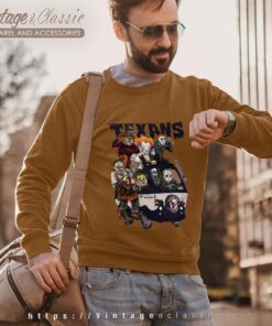 Houston Texans Horror Movies Characters Halloween Shirt