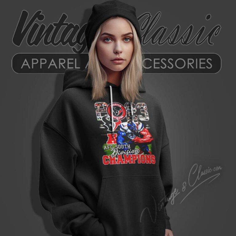 Houston Texans Mascot 2023 Afc South Division Champions Hoodie Houston Texans Mascot 2023 Afc South Division Champions Hoodie