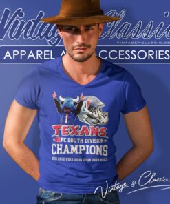 Houston Texans Mascot Afc South Division Champions V Neck TShirt