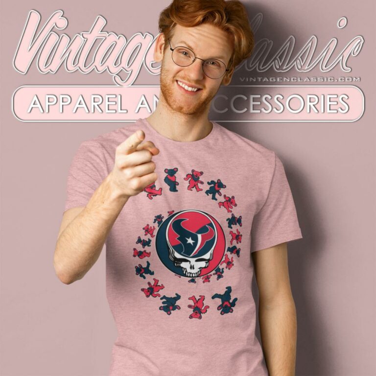 Houston Texans Nfl Grateful Dancing Bears T Shirt Houston Texans Nfl Grateful Dancing Bears T Shirt
