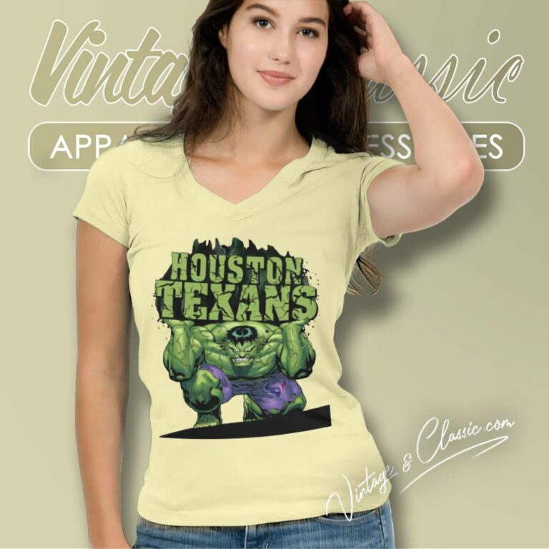 Houston Texans Nfl Hulk Avengers V Neck TShirt Houston Texans Nfl Hulk Avengers V Neck TShirt