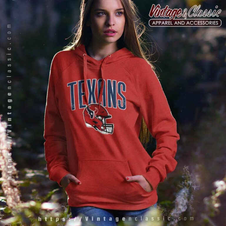 Houston Texans Red Alternate Helmet Hoodie Houston Texans Red Alternate Helmet Hoodie