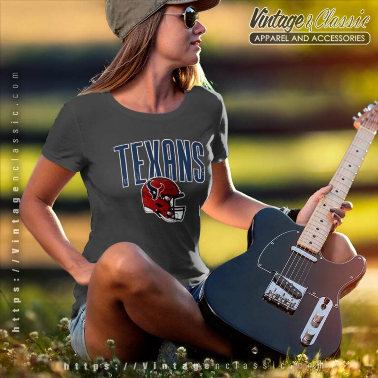 Houston Texans Red Alternate Helmet Women TShirt Houston Texans Red Alternate Helmet Women TShirt