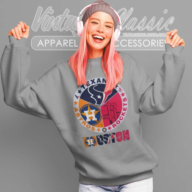 Houston Texans Rockets Astros Sport Champions 2023 Sweatshirt Houston Texans Rockets Astros Sport Champions 2023 Sweatshirt