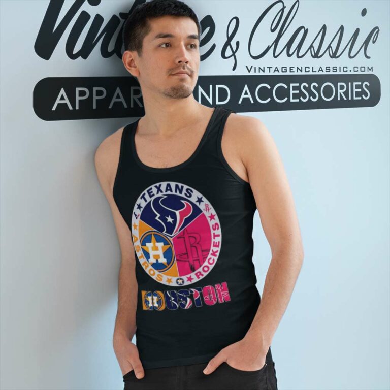Houston Texans Rockets Astros Sport Champions 2023 Tank Top Racerback Houston Texans Rockets Astros Sport Champions 2023 Tank Top Racerback
