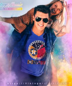 Houston Texans Rockets Astros Sport Champions 2023 V Neck TShirt