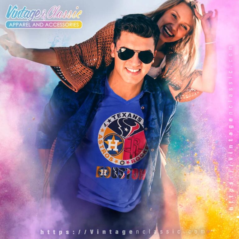 Houston Texans Rockets Astros Sport Champions 2023 V Neck TShirt Houston Texans Rockets Astros Sport Champions 2023 V Neck TShirt