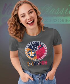 Houston Texans Rockets Astros Sport Champions 2023 Women TShirt