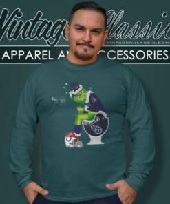 Houston Texans Santa Grinch Toilet Shirt 5 Houston Texans Santa Grinch Toilet Long Sleeve Tee