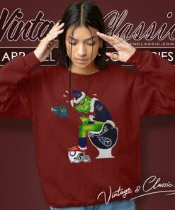 Houston Texans Santa Grinch Toilet Shirt 4 Houston Texans Santa Grinch Toilet Sweatshirt