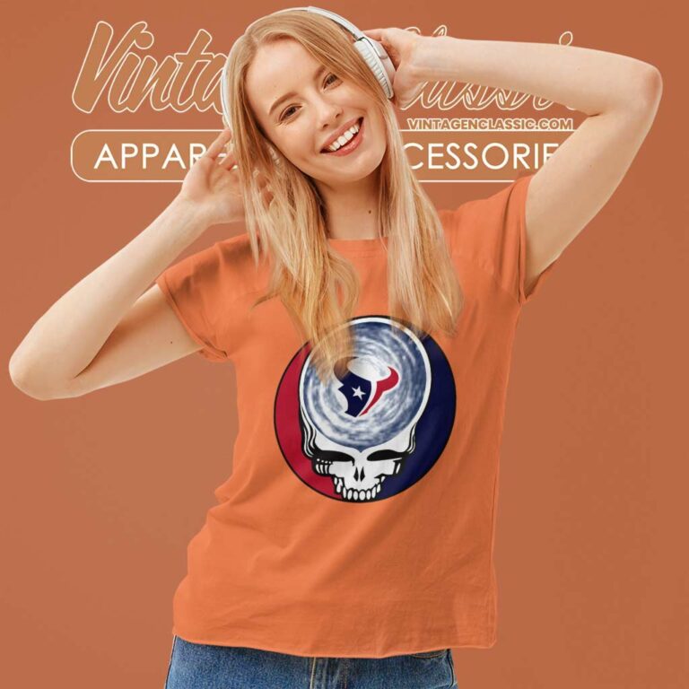 Houston Texans Shirt Nfl Grateful Dead Logo Women TShirt Houston Texans Shirt Nfl Grateful Dead Logo Women TShirt