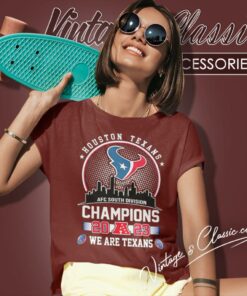 Houston Texans Skyline AFC South Division Champions 2023 We Are Texans Shirt 6 Houston Texans Skyline Afc South Division Champions 2023 We Are Texans Women T Shirt