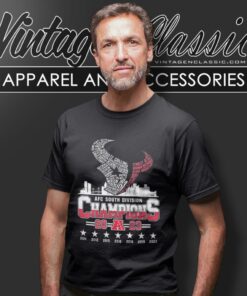 Houston Texans Skyline Logo Players Name AFC South Division Champions 2023 Shirt 4 Houston Texans Skyline Logo Players Name Afc South Division Champions 2023 T Shirt