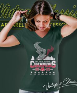 Houston Texans Skyline Logo Players Name AFC South Division Champions 2023 Shirt 5 Houston Texans Skyline Logo Players Name Afc South Division Champions 2023 V Neck TShirt