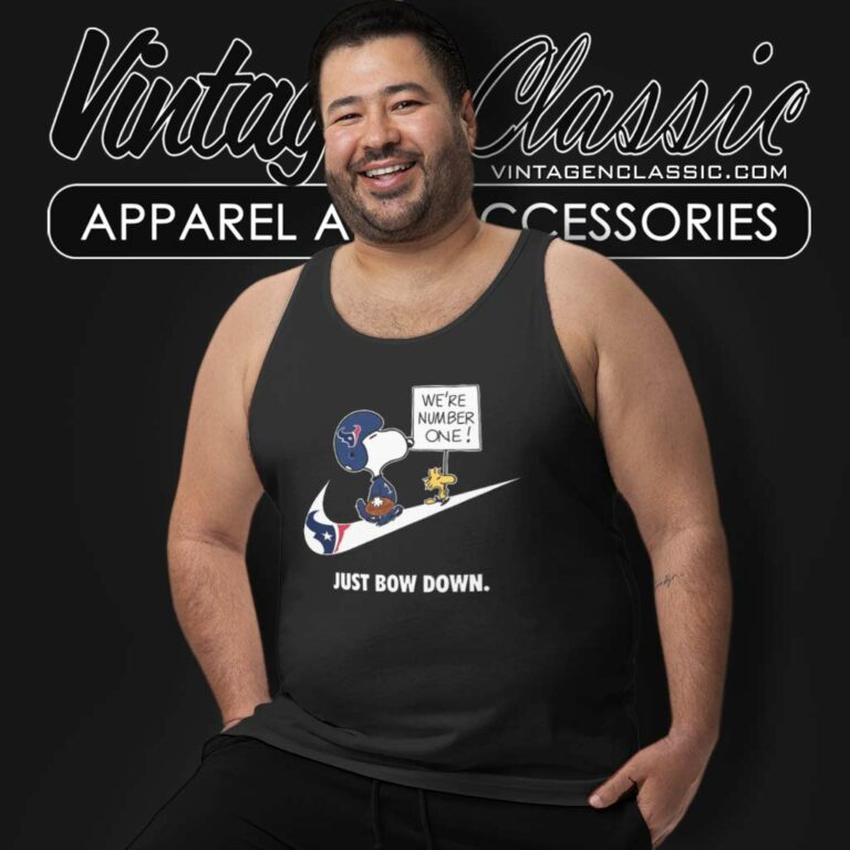 Houston Texans Snoopy Are Number One Shirt Nike Just Bow Down Tank Top Racerback Houston Texans Snoopy Are Number One Shirt Nike Just Bow Down Tank Top Racerback