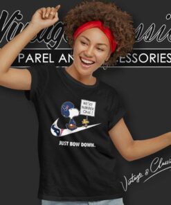 Houston Texans Snoopy Are Number One Shirt Nike Just Bow Down Women TShirt