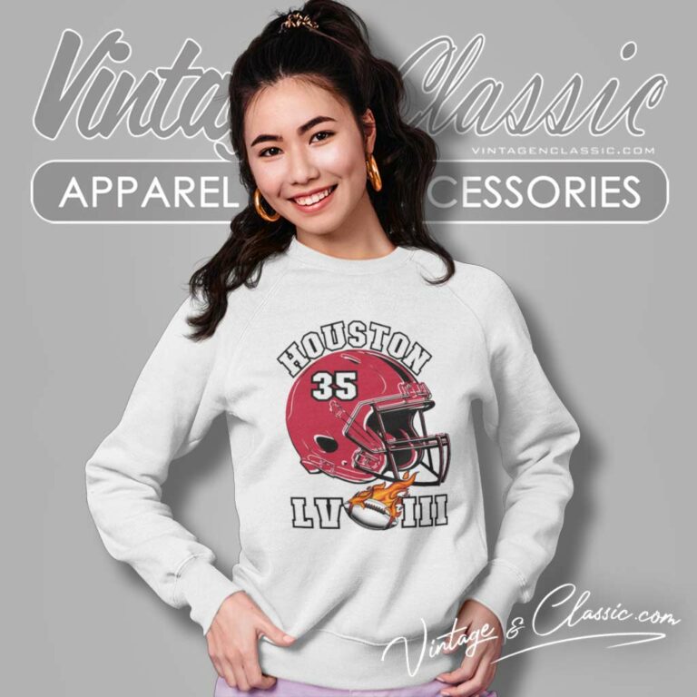 Houston Texans Super Bowl Lviii Helmet Sweatshirt Houston Texans Super Bowl Lviii Helmet Sweatshirt