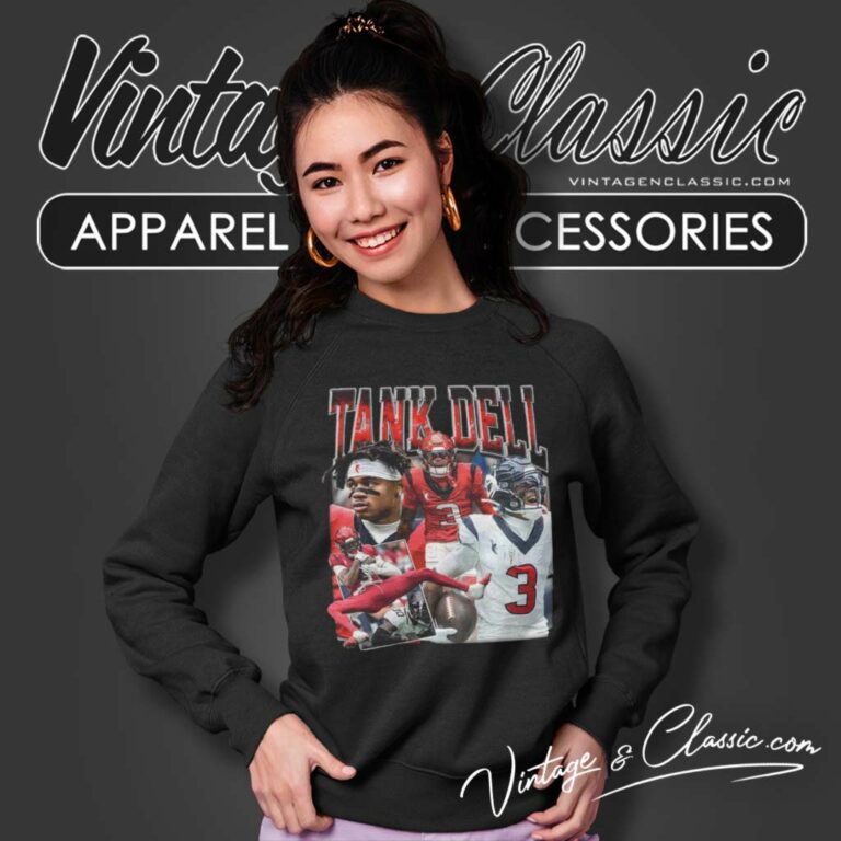 Houston Texans Tank Dell Football Number 3 Sweatshirt Houston Texans Tank Dell Football Number 3 Sweatshirt