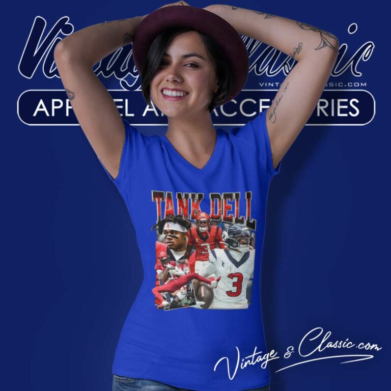 Houston Texans Tank Dell Football Number 3 V Neck TShirt Houston Texans Tank Dell Football Number 3 V Neck TShirt
