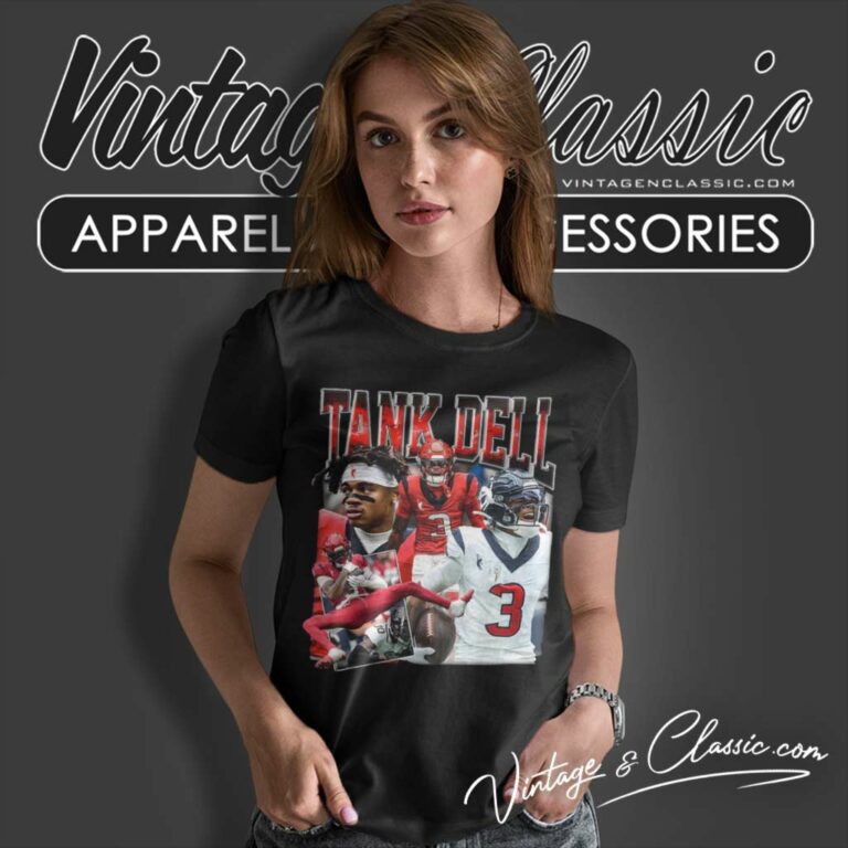 Houston Texans Tank Dell Football Number 3 Women TShirt Houston Texans Tank Dell Football Number 3 Women TShirt