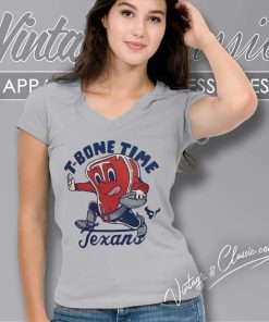 Houston Texans Tbone Time Texans V Neck TShirt