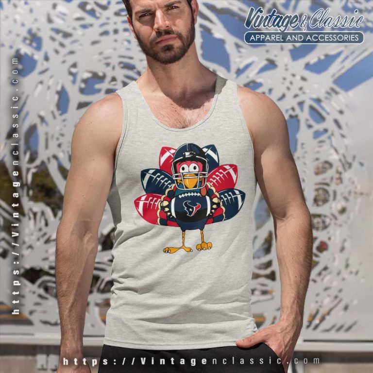 Houston Texans Turkey Thanksgiving Tank Top Racerback Houston Texans Turkey Thanksgiving Tank Top Racerback
