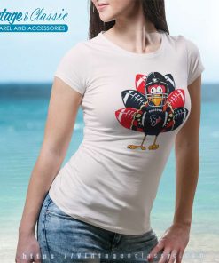 Houston Texans Turkey Thanksgiving Women TShirt