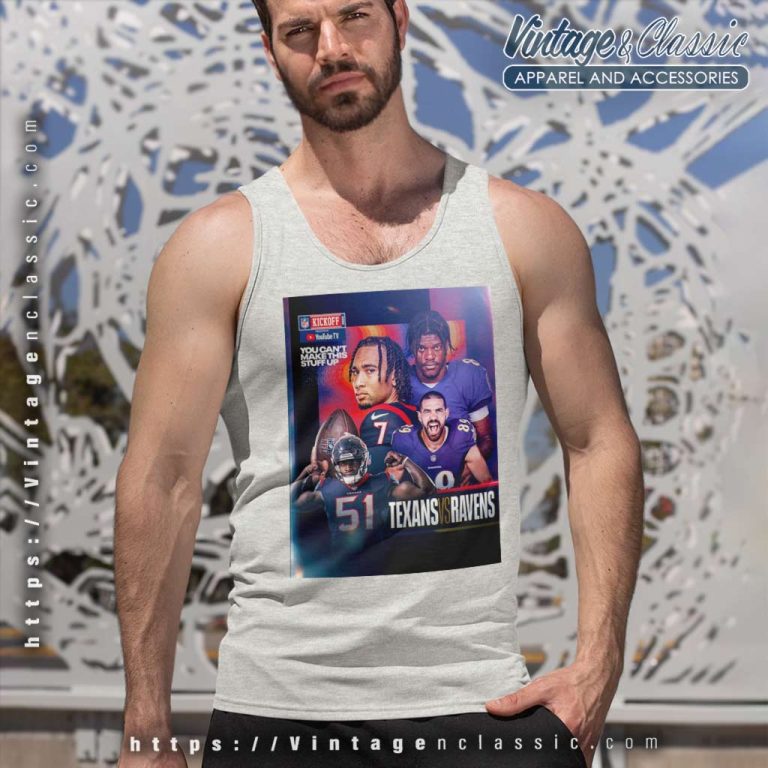 Houston Texans Vs Baltimore Ravens 2023 Nfl Kickoff Tank Top Racerback Houston Texans Vs Baltimore Ravens 2023 Nfl Kickoff Tank Top Racerback