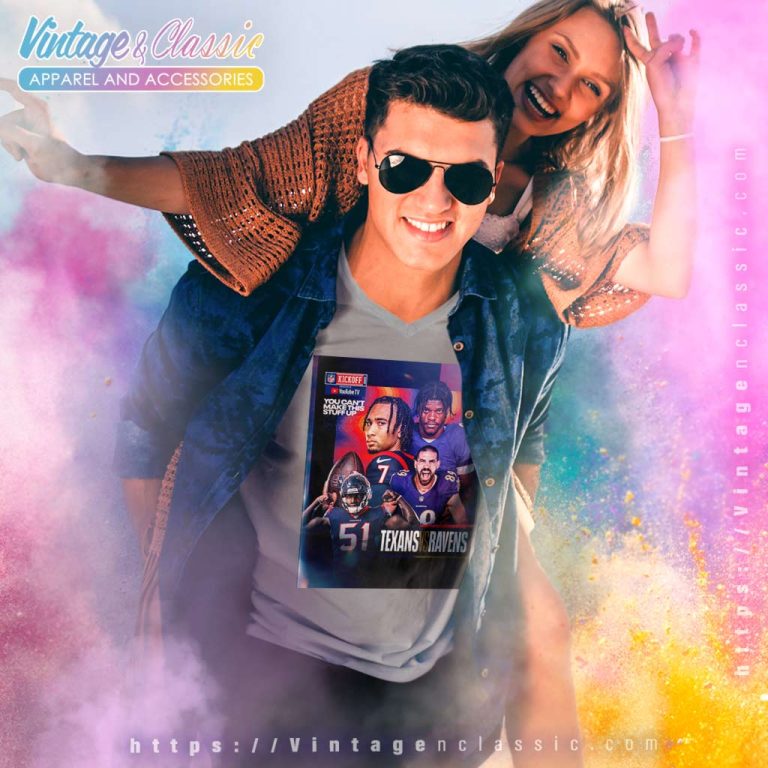 Houston Texans Vs Baltimore Ravens 2023 Nfl Kickoff V Neck TShirt Houston Texans Vs Baltimore Ravens 2023 Nfl Kickoff V Neck TShirt