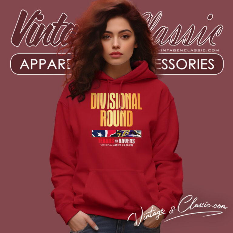 Houston Texans Vs Baltimore Ravens Divisional Round Hoodie Houston Texans Vs Baltimore Ravens Divisional Round Hoodie