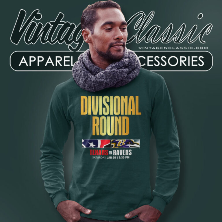 Houston Texans Vs Baltimore Ravens Divisional Round Long Sleeve Tee Houston Texans Vs Baltimore Ravens Divisional Round Long Sleeve Tee