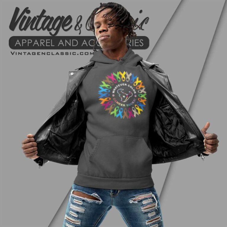 Houston Texans Whatever Color Cancer Sucks Nfl 2023 Hoodie Houston Texans Whatever Color Cancer Sucks Nfl 2023 Hoodie